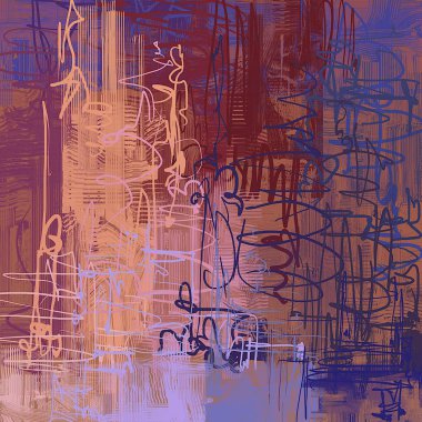 lekeleri ile soyut renkli boya duvar kağıdı