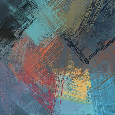 lekeleri ile soyut renkli boya duvar kağıdı