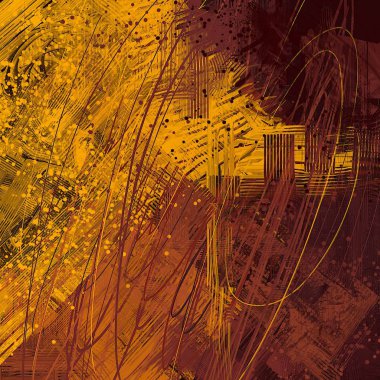 lekeleri ile soyut renkli boya duvar kağıdı