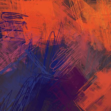 lekeleri ile soyut renkli boya duvar kağıdı