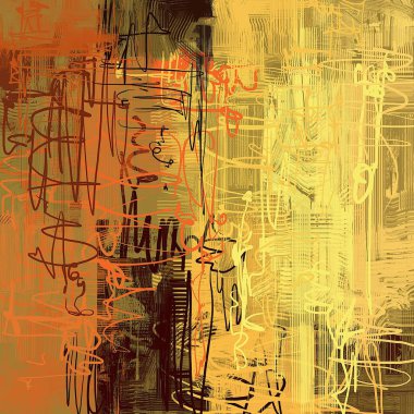 farklı Vintage elemanları ile grunge arka plan