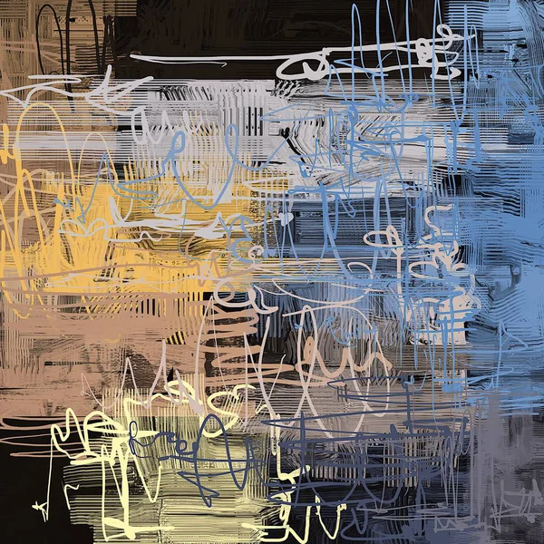 farklı desenleri ile soyut renkli duvar kağıdı