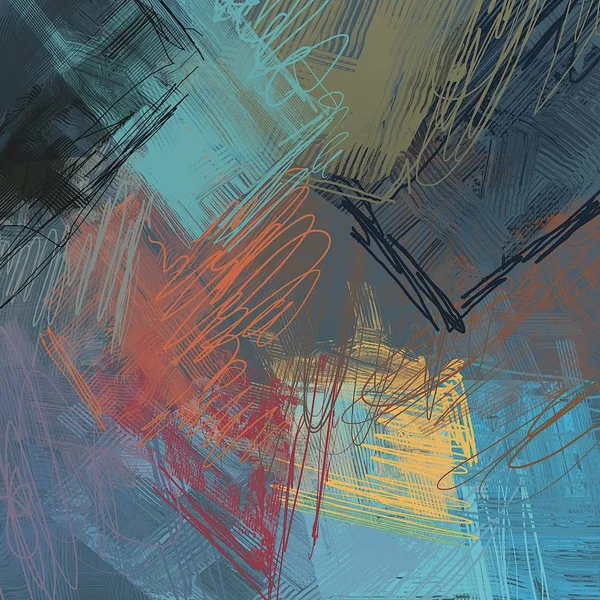 lekeleri ile soyut renkli boya duvar kağıdı