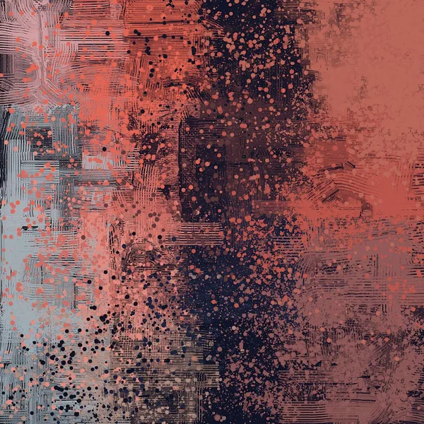 Abstrakt Färgglada Måla Tapeter Med Fläckar — Stockfoto