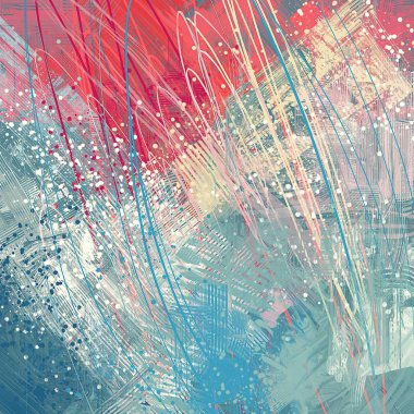 lekeleri ile soyut renkli boya duvar kağıdı