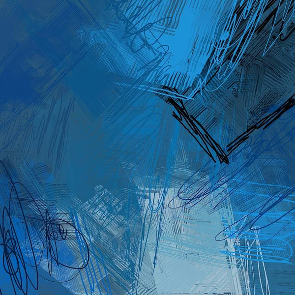 Abstrait Fond Bleu Avec Espace Pour Votre Texte — Photo