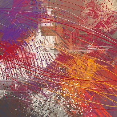 Farklı renk kalıplarına sahip soyut grunge arkaplanı