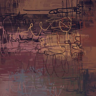 farklı Vintage desenleri ile grunge arka plan