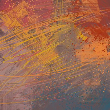 Farklı renk kalıplarına sahip soyut grunge arkaplanı