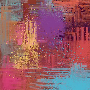 Farklı renk kalıplarına sahip soyut grunge arkaplanı