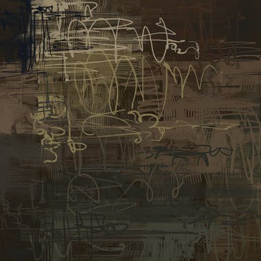 farklı Vintage desenleri ile grunge arka plan