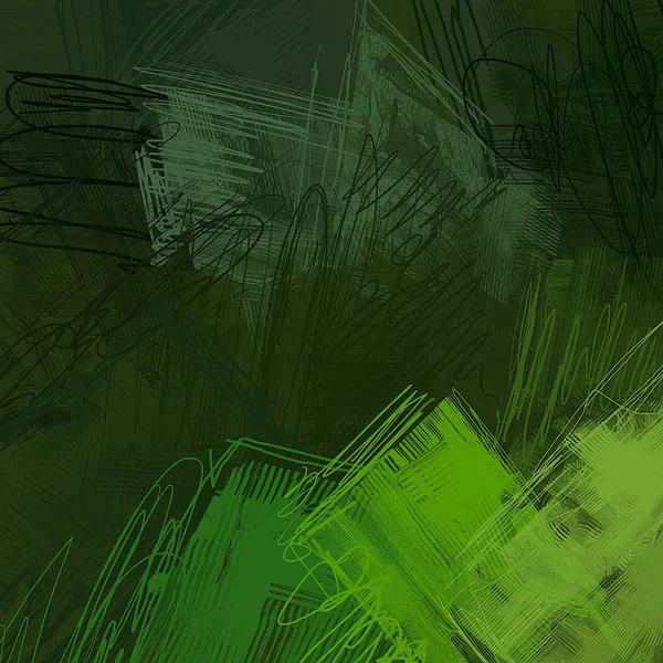 Abstrakter Grüner Hintergrund Mit Unterschiedlichen Farbmustern — Stockfoto
