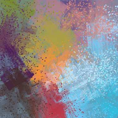 Farklı renk kalıplarına sahip soyut grunge arkaplanı