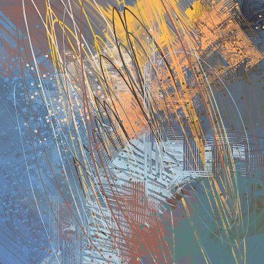 Farklı renk kalıplarına sahip soyut grunge arkaplanı