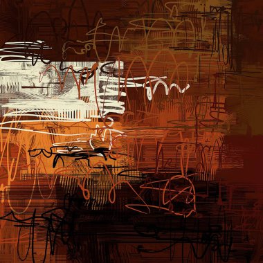 farklı Vintage desenleri ile grunge arka plan