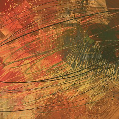 farklı renk desenleri ile Soyut Fraktal arka plan