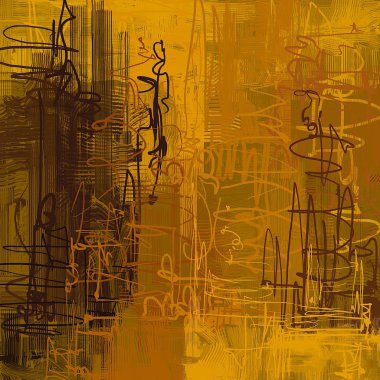 farklı Vintage desenleri ile grunge arka plan