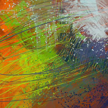 Farklı renk kalıplarına sahip soyut grunge arkaplanı