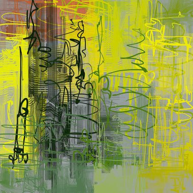 Farklı renk kalıplarına sahip soyut grunge arkaplanı