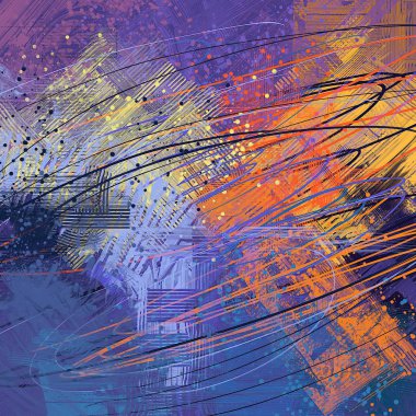 Farklı renk kalıplarına sahip soyut grunge arkaplanı