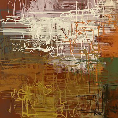 farklı Vintage desenleri ile soyut arka plan