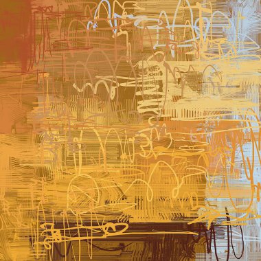 farklı Vintage desenleri ile soyut grunge arka plan