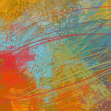 Farklı renk kalıplarına sahip soyut grunge arkaplanı