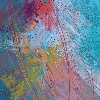 Farklı renk kalıplarına sahip soyut grunge arkaplanı