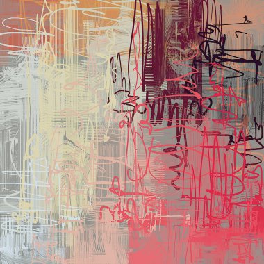 Vintage elemanları ile soyut grunge arka plan