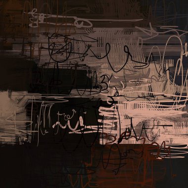 farklı Vintage desenleri ile grunge arka plan