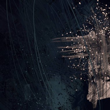 metin için alanı olan grunge arkaplanı