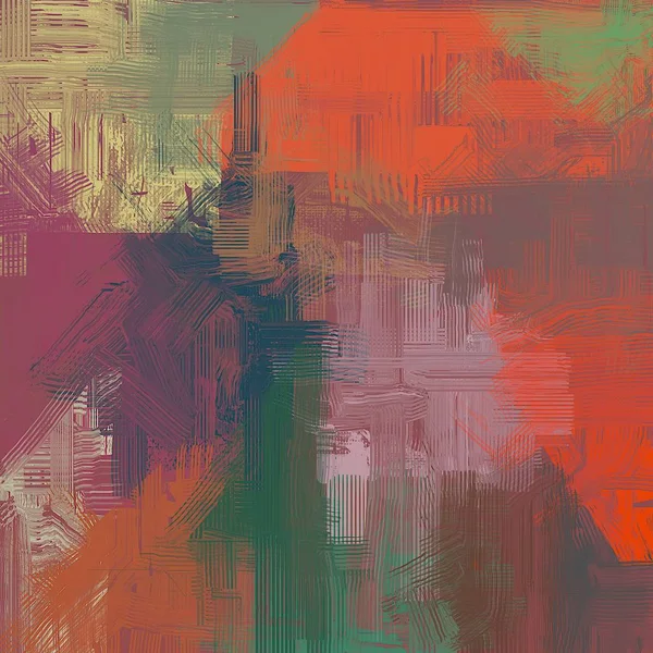 Abstrakt Grungebakgrunn Med Ulike Fargemønstre – stockfoto
