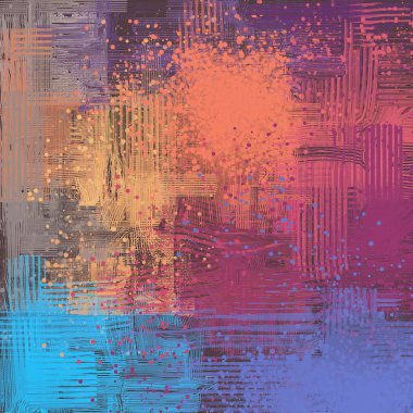 Farklı renk kalıplarına sahip soyut grunge arkaplanı