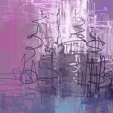 farklı unsurlar ile grunge arka plan