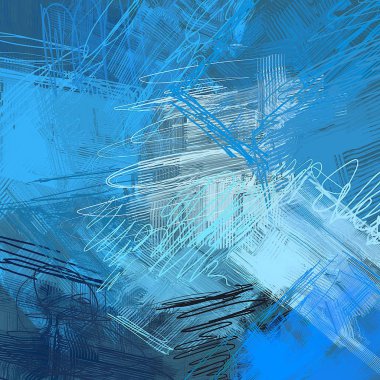 farklı desenleri ile soyut mavi arka plan