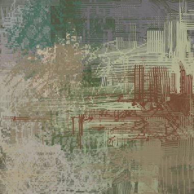 farklı Vintage desenleri ile grunge arka plan