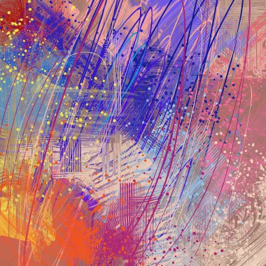 Farklı renk kalıplarına sahip soyut grunge arkaplanı