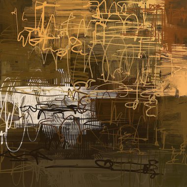 farklı Vintage desenleri ile grunge arka plan