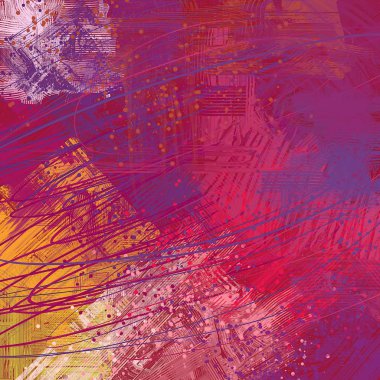 Farklı renk kalıplarına sahip soyut grunge arkaplanı