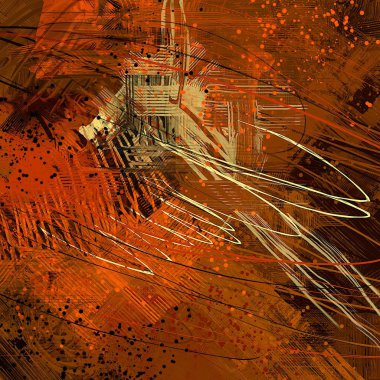 Farklı renk kalıplarına sahip soyut grunge arkaplanı