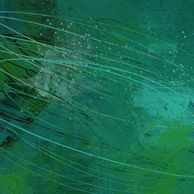 yeşil desenler ile soyut arka plan