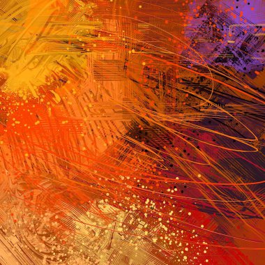 Farklı renk kalıplarına sahip soyut grunge arkaplanı