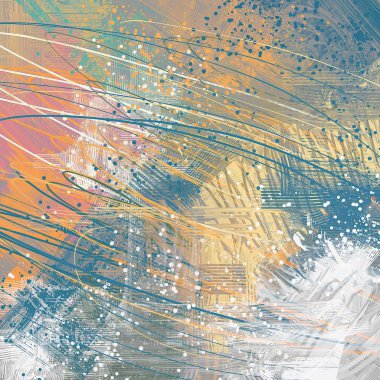 Farklı renk kalıplarına sahip soyut grunge arkaplanı