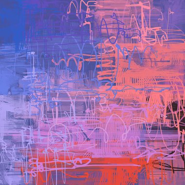 farklı Vintage desenleri ile grunge arka plan