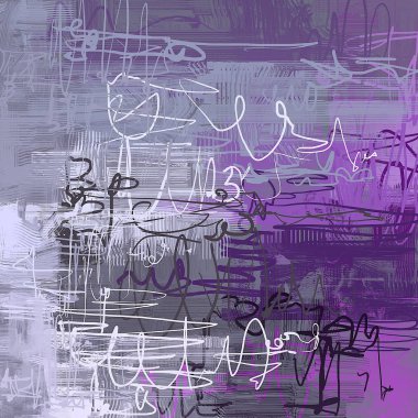 Farklı elementlere sahip soyut arkaplan