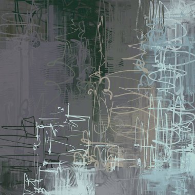 farklı Vintage desenleri ile grunge arka plan