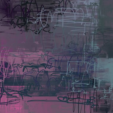 farklı Vintage desenleri ile grunge arka plan