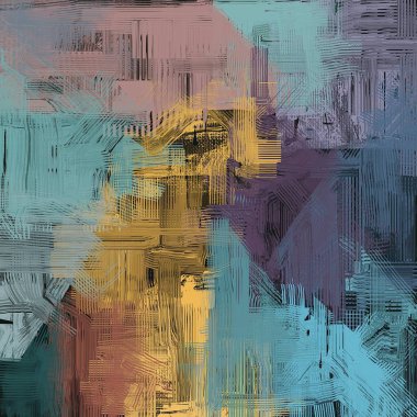 farklı Vintage desenleri ile grunge arka plan