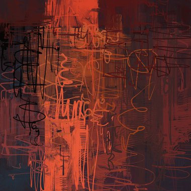 Metin için alanı olan soyut fraktal arkaplan