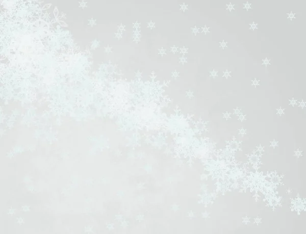 Fondo Navidad Abstracto Con Copos Nieve — Foto de Stock